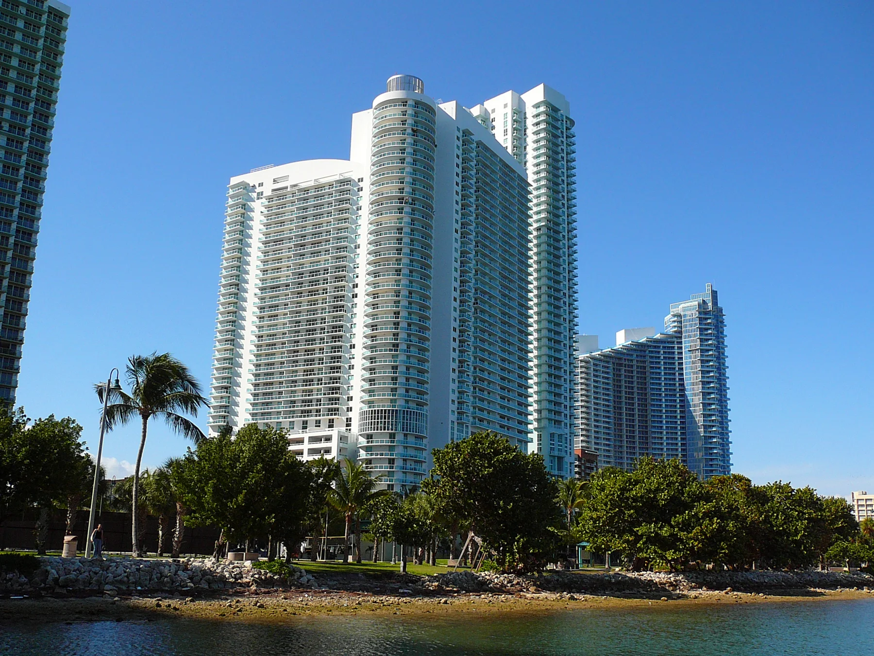 Southern end of the Edgewater neighborhood, just north of Downtown Miami.